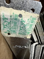 66X MiTek USP Rafter/Hurricane Tie Hanger 1-1/2″ x 6-1/2″ RT7A-TZ