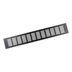 Black-Alloy Rectangular Air Vent Grille Ventilation Cover For-Cabinets Wardrobes