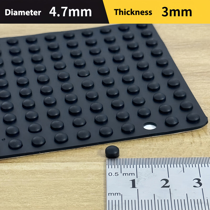 Self-Adhesive Silicone Feet Black Bumpon Bumper Stop Furniture FEET Pad 1.5-10mm