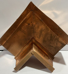 Three (3) – Copper Residential Box Gutter – Inside Miter – 5″