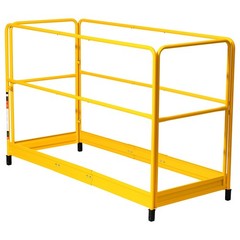 6 Foot Scaffolding Safety Guardrail, Rustproof Solid Carbon Steel Scaffold Guard