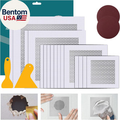 Drywall Repair Kit 20 Pack Aluminum Wall Repair Patch Kit, 2/4/6/8 Inch Fiber Me