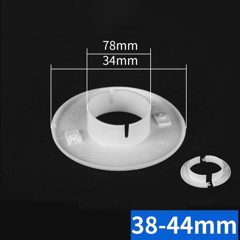 Wall Hole Plastic Cable Hole Cover White Round Pipe Hole Plug Cover 34mm~100mm