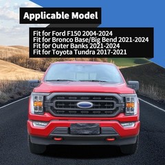 Tow Hook Cover for 2004-2024 F150 and 2017-2021Tundra and 2021-2024 Red Standard