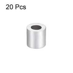 M3 Aluminum Sleeve Crimp 3mm Steel Wire Rope Button Stop Clips 20 Pcs