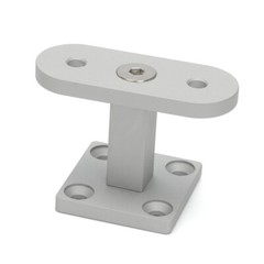 2PCS Modern Straight Handrail Support Bracket Armrest For Top of Wood Newel Post