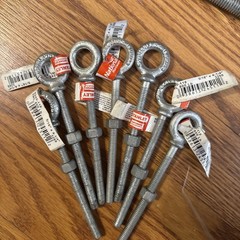 7 Pack – Forged Eye Bolt, Galvanized, 5/16 x 2-1/4 In. – N245-100