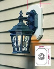 Arlington 8141DBL Siding Mounting Kits with Built-in Box, White, for 1/2 inch La
