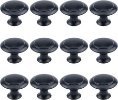 Antrader Flat Black Cabinet 27 x 22mm/1” x 0.85”(Max.D*H), Black,12pcs