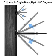 Kit de 10 pares de tensores de cable negro de 1/8″, herrajes ajustables de acero
