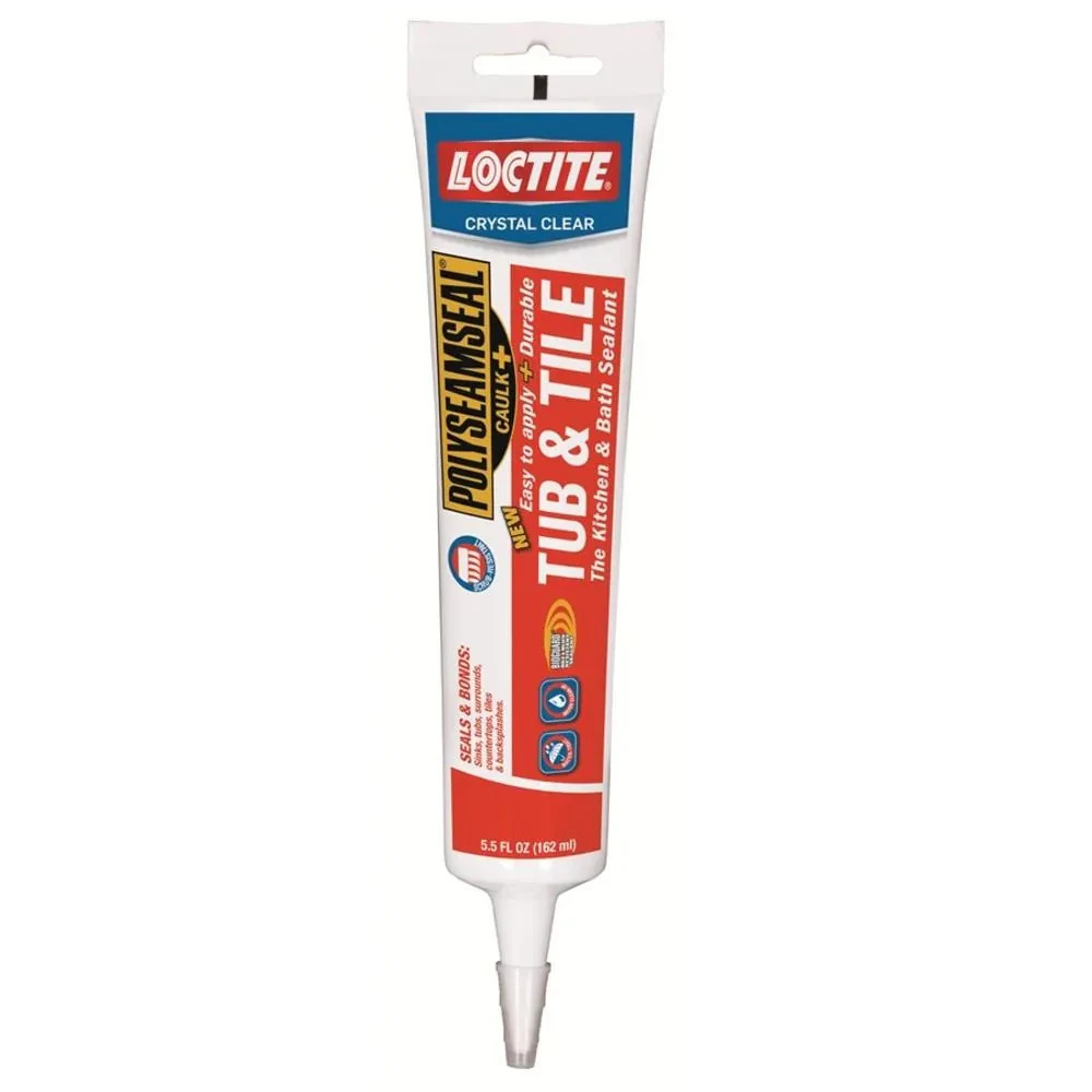 Lot of 2 Loctite 1515769 Polyseamseal Tub&Tile Adhesive Caulk, 5.5Oz Tube, White