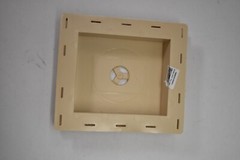 Lot of 3 Mid America Vinyl Mount Master Mounting Blocks Maple Finish 045