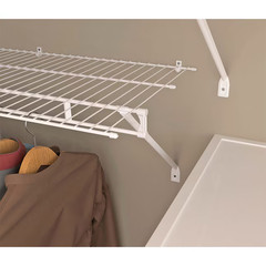 ClosetMaid Fixed Mount White Steel Fixed Mount Bracket