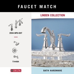 DELTA FAUCET 79424 Linden 18″ Wall Mount Towel Bar Polished Chrome