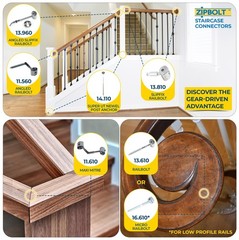 14.110 Super UT Newel Post Fastener Anchor Staircase Post Floor Connector