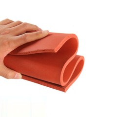 500*500 Red Silicone Foam Sheet Sponge Board High Temp Resistance Thick 1mm~6mm
