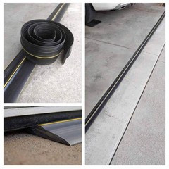 Papillon Garage Door Bottom Seal Strip, Weatherproof EPDM 10 Feet, Black