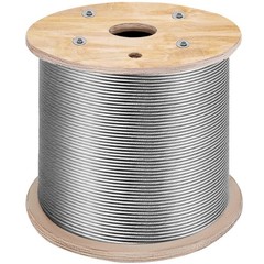 3/16″x1000ft Stainless Cable — T316, 1×19, 4200lb, for Railing, Fencing, Hanging