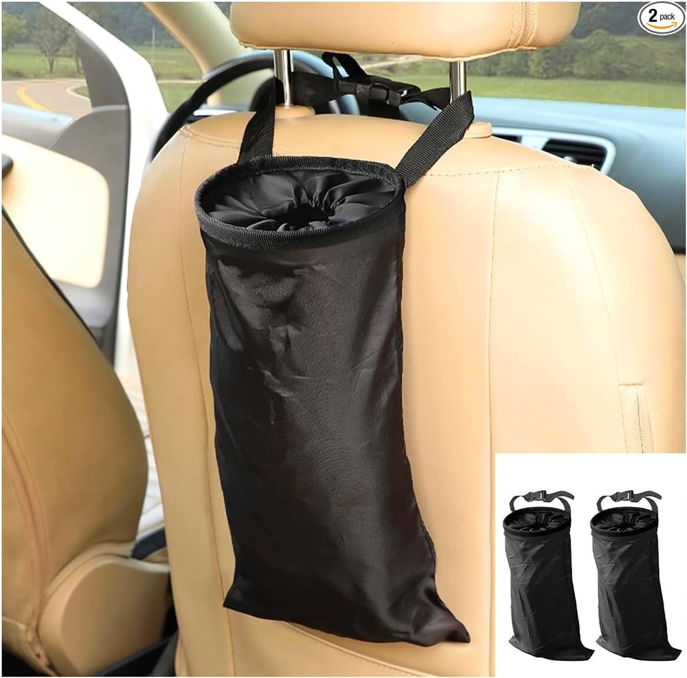 2PCS Trash Bag, Portable Trash Can Universal Hanging Garbage Bag, Waterproof Gar