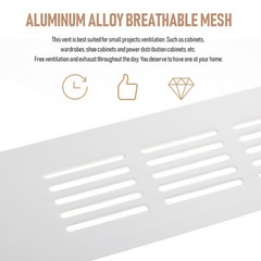 3 Pack Aluminum Alloy Cabinet Vent Breathable Mesh Cover