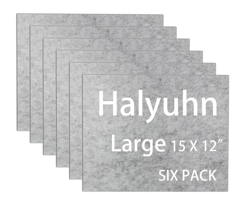 8 MM Thick Furniture Pads 6 Pack(Non-Adhesive), 15” x12” Gray Felt Pads for…