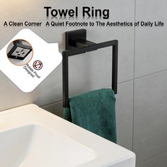 Taun Bathroom Hardware Set Piece Brushed Nickel Bathroom Accessories Set Sus304