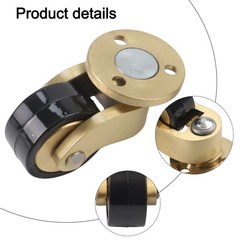 4pcs 360 Degree Brass Casters Furniture Silent Bearing Wheels