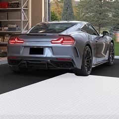 Garage Floor Tiles Interlocking, 8 Pack 20.2 x 20.2 x 0.2 in Interlocking Modula