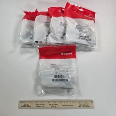 Lot of 5 Legrand Wiremold 8ACT6A Evolution 6 Port Communication Plate Ivory NEW