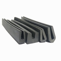 Edging Protection Frame Profile Rubber Trim Seal Flat Round U Shaped Slot 1-12mm