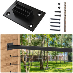 HT10 HL10 HT14 HL11 HL12 Flat Handrail Accessories – 2Pack End Brackets Universa