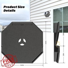 Dremica Black Vinyl Siding Mounting Block 1 Pack