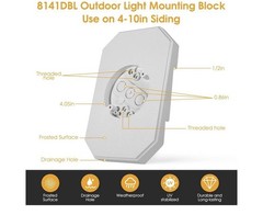 Siding Mounting Kit8141DBL Light Mounting Block with Built-in Box for 1/2 inc…