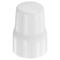 Plastic Radiator Cap – White Cover for Decorative Push-Fit Tubes