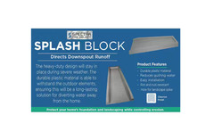 24 in. Gray Vinyl Splash Block
