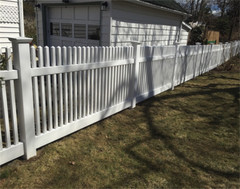 4′ HIGH PVC VINYL LOUISVILLE STYLE VICTORIAN PICKET STRAIGHT TOP FENCE PANEL 4X8