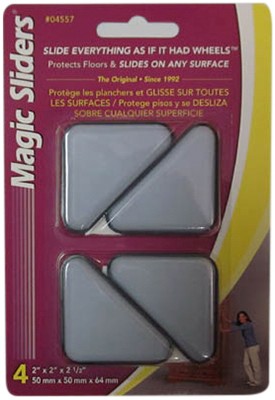Surface Protectors,Furniture Sliding Discs,Adhesive,2x2x2-1/2-In. Triangle,4-Pk.