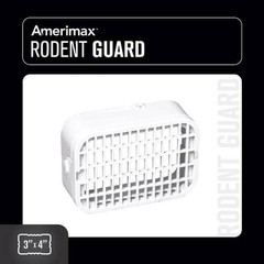 Amerimax Home Products (3 in. x 4 in.) White Vinyl Rodent Guard for durability