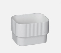 20 LOT Downspout Connector, Traditional, Vinyl, White, 2 x 3-In. – M0623