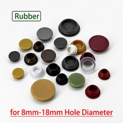 Rubber Round Snap-on Hole Plugs Blanking End Caps Diameter 8mm – 18mm