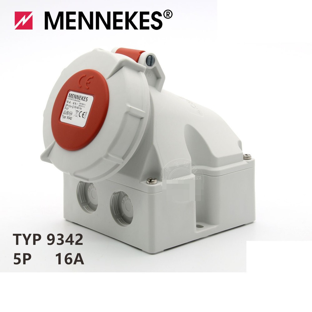 1PC NEW MENNEKES Wall mounted socket TYP9342 16A 5P400V IP67