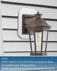 Siding Light Mounting Block, 8141DBL Vinyl Siding Mounting Block with Built-i…