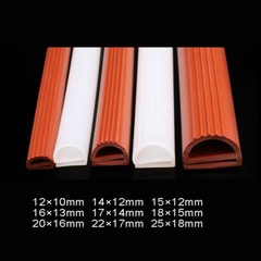 HIGH TEMP e Type Silicone Rubber Draught Excluder Door Window Oven Seal Strip