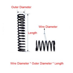 10x Compression Spring Springs 0.7/0.8/0.9/1.0mm Wire Dia. 4~11mm OD 5~50mm Long
