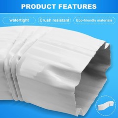 Gutter Downspout Elbow S-shape Style B (offset=3) Zig Zag Elbows 2” x 3