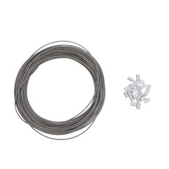 1 Set Stainless Steel Rope Cable with Aluminum Sleeves for Outdoor Wire Railings