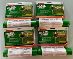 Qty 4 – Frost King DE300 Drain Away Automatic Downspout Extenders – Extends 12FT