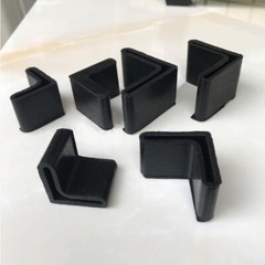 PVC Rubber L Profile Blanking End Cap Cover Angle Iron Bar Rack Chair Feet Sleev