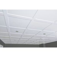 Embassy Ceilings Finished White 2 Ft. X 2 Ft. Modern MDF Square Suspended Ceilin