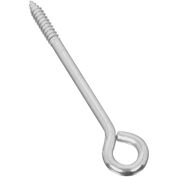 (10)-Steel Zinc Plated 5/16″ Dia X 6″ Long X 5/8″ Dia Eye Lag Screw Eye N220699